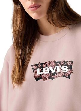 Sweat à capuche Levi's Everyday rose pour femme
