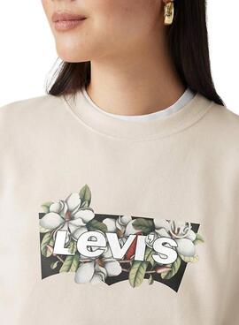 Sweat Levis Everyday beige pour femme