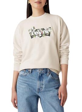 Sweat Levis Everyday beige pour femme