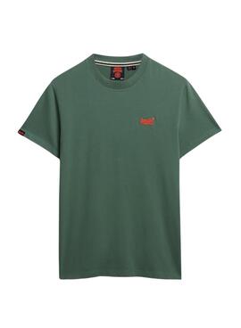 T-shirt Superdry Essential Logo vert pour homme