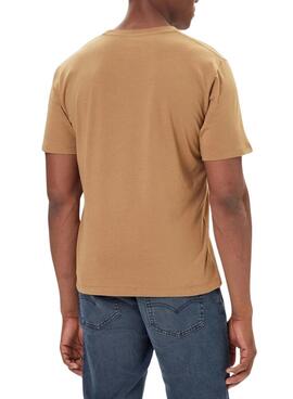 T-shirt Pepe Jeans Eggo camel pour homme