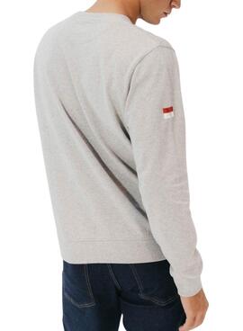Sweat-shirt El Pulpo gris chiné pour homme