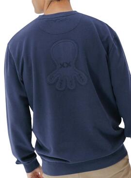 Sweat à capuche El Pulpo logo bleu pour homme