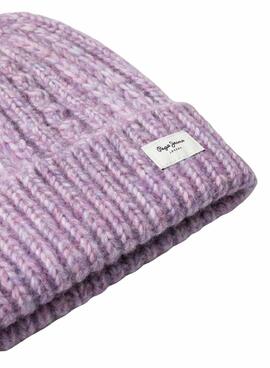 Bonnet Pepe Jeans Skyler rose pour fille.