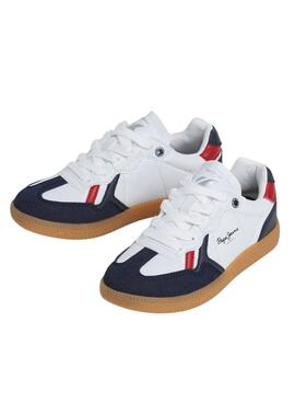 Sneakers Pepe Jeans Ball One blanc pour garçon