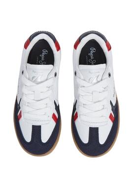 Sneakers Pepe Jeans Ball One blanc pour garçon