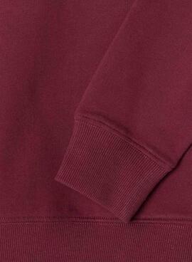 Sweatshirt Pepe Jeans Art grenat pour enfant.