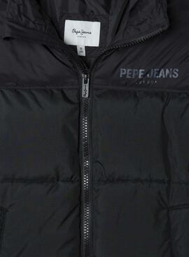 Veste matelassée Pepe Jeans Cash noire pour garçon