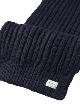 Écharpe Pepe Jeans Skyler bleu marine pour fille