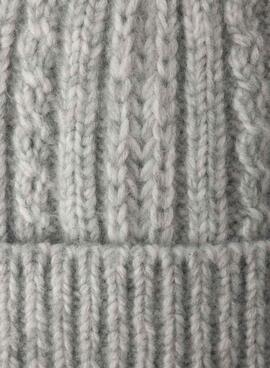 Bonnet Pepe Jeans Skyler gris pour fille