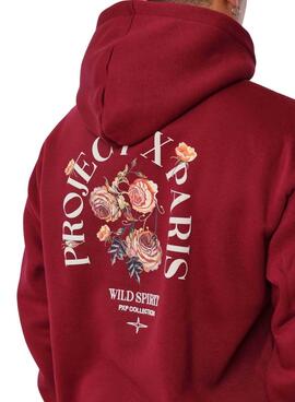 Sweatshirt Project x Paris Roses rouge pour homme