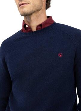 Maillot Le Ganso laine mérinos bleu pour homme