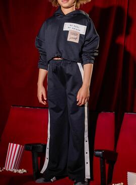 Survêtement Mayoral à bandes noires pour fille