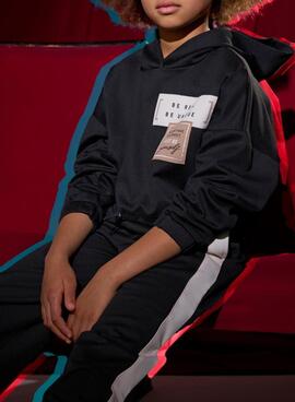 Survêtement Mayoral à bandes noires pour fille