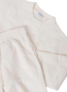 Survêtement rembourré beige Mayoral pour fille