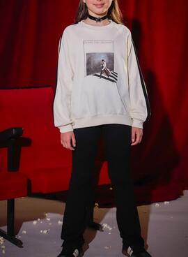 Chándal Mayoral negro y blanco de campana para niña