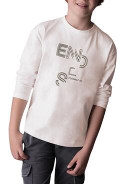 T-shirt Mayoral Endless Possibilities blanc pour garçon