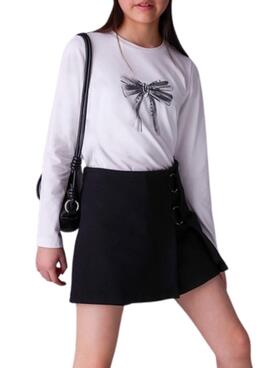 T-shirt Mayoral noeud blanc pour fille