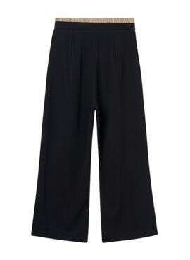Pantalon large noir Mayoral pour fille.