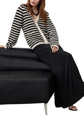 Veste Vila Rita noire et blanche pour femme