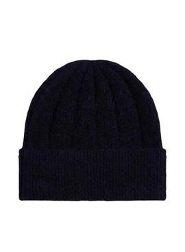 Bonnet en laine Tommy Hilfiger Fluffy bleu marine pour femme