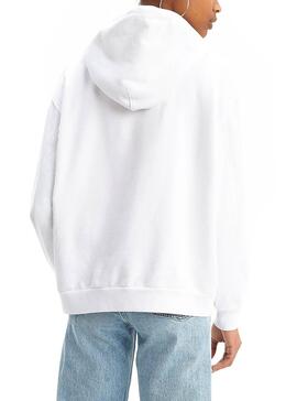 Sweat Levis Unbasic 90S Blanc pour Femme