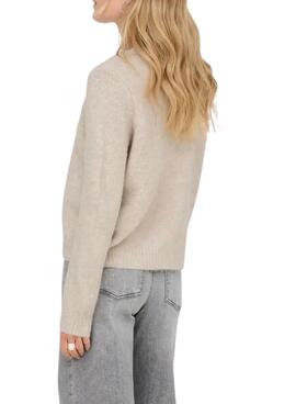 Cardigan en tricot ONLY Zoey beige pour femme