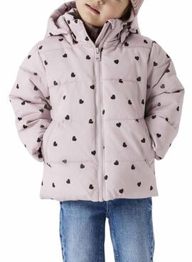 Veste matelassée Name It Monday rose pour fille