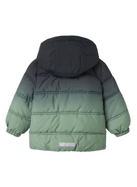Veste matelassée Name It Malcom dégradée verte pour garçon
