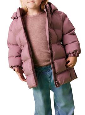 Manteau matelassé Name It Musk rose pour fille