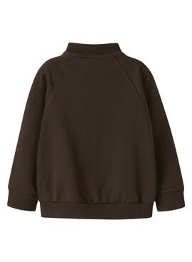 Sweat-shirt Name It Mobie marron pour garçon