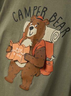 T-shirt Name It Molen vert pour garçon