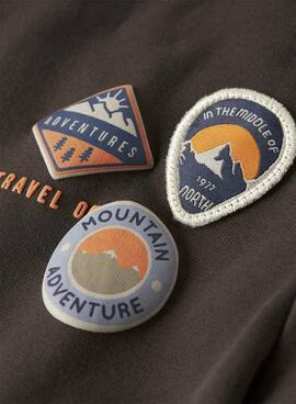 Sweatshirt Name It Mosman marron pour enfant