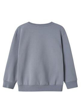 Sweatshirt Name It Moran bleue pour garçon