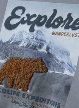 Sweatshirt Name It Moran bleue pour garçon