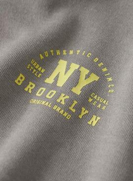 Sweatshirt Name It Molaf gris pour garçon