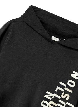 Sweat-shirt Name It Molaf noir pour garçon