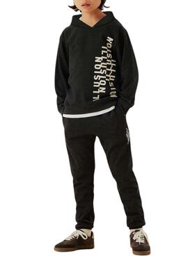 Sweat-shirt Name It Molaf noir pour garçon