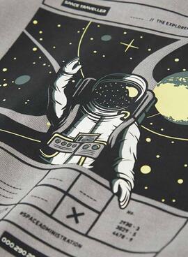 Sweatshirt Name It Molaf gris pour garçon