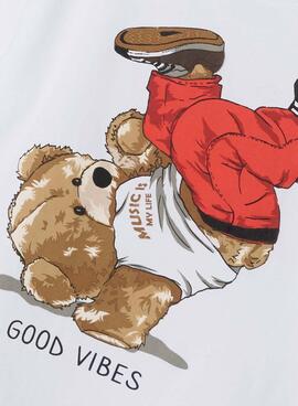 T-shirt Name It Nathan blanc pour garçon.