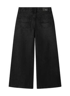 Pantalon Pepe Jeans Wide Leg noir pour fille