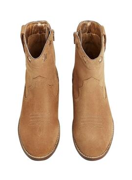 Bottillons Pepe Jeans Western Star camel pour fille