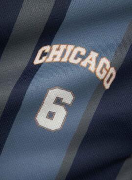 T-shirt bleue et grise Name It Bibile pour garçon