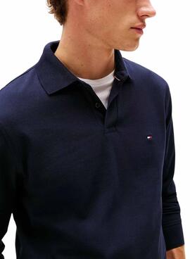 Polo Tommy Hilfiger 1985 bleu marine pour homme