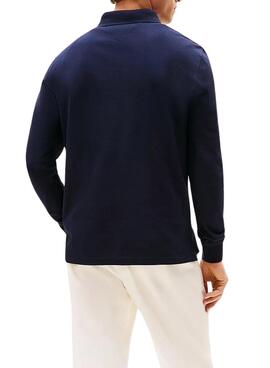 Polo Tommy Hilfiger 1985 bleu marine pour homme