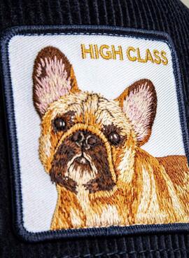 Casquette Goorin Bros High Class en velours côtelé bleu marine