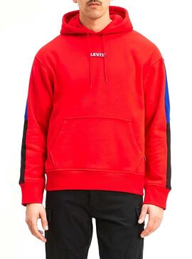 Sweat Levis Racer Rouge pour Homme