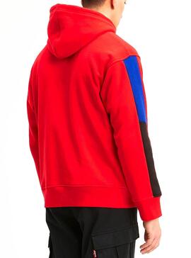 Sweat Levis Racer Rouge pour Homme