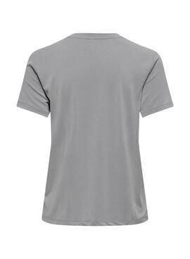 T-shirt Only Free Modal gris pour femme