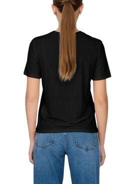 T-shirt Only Free Modal noir pour femme
